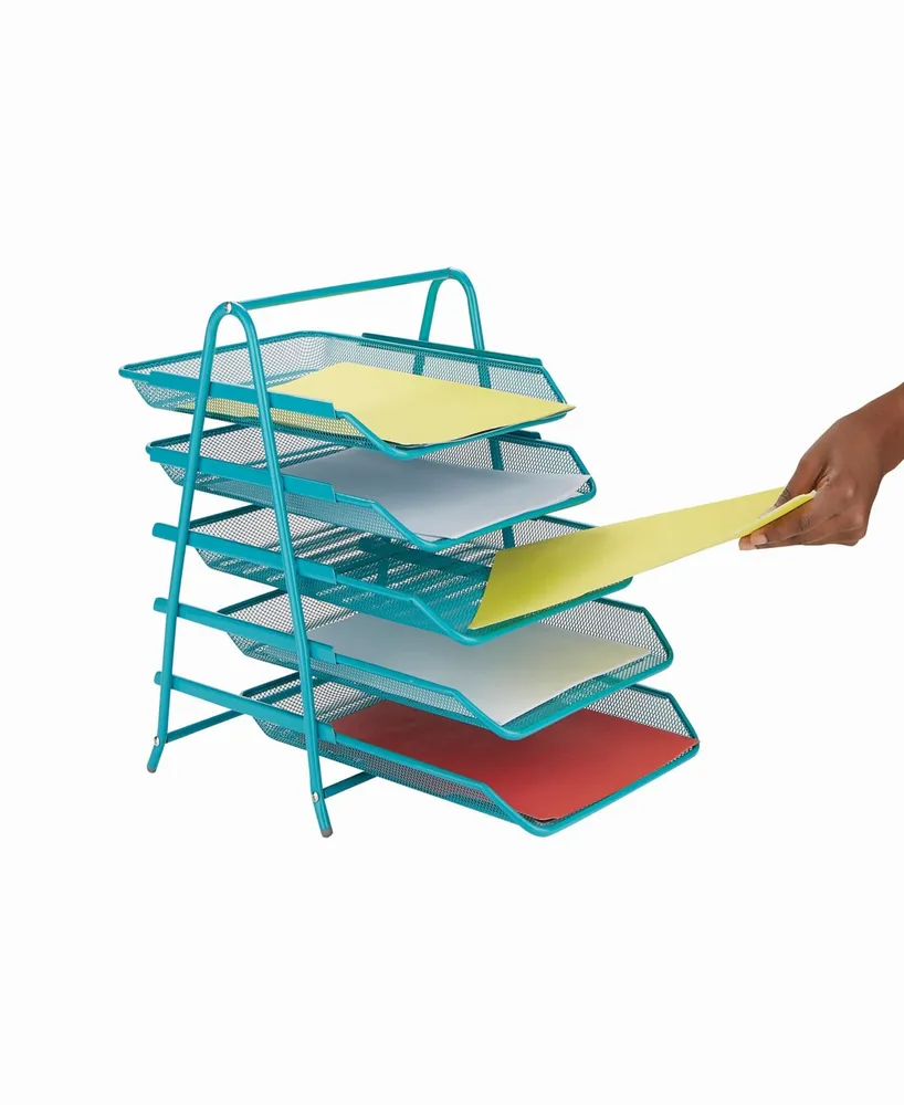 Mind Reader 5 Tier Paper Tray Desk Organizer