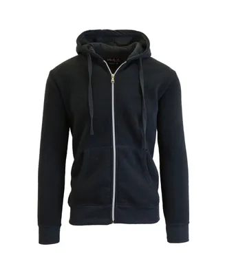 Galaxy By Harvic Men's Full Zip Fleece Hooded Sweatshirt