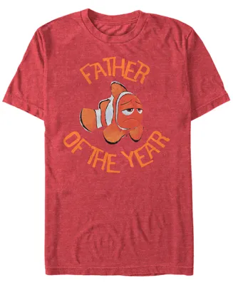 Disney Men's Pixar Finding Dory, Marlin Father of The Year Short Sleeve T-Shirt