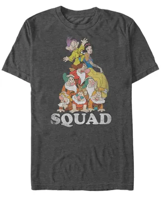 Disney Men's Snow White Dwarf Squad Goals Short Sleeve T-Shirt