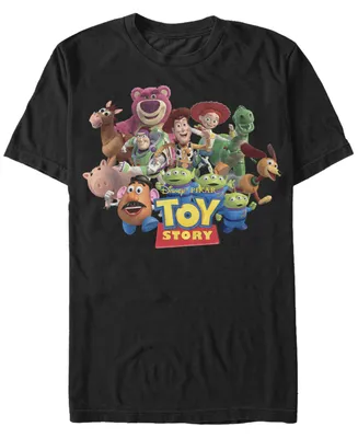 Disney Pixar Men's Toy Story We're All Besties Group Shot Short Sleeve T-Shirt