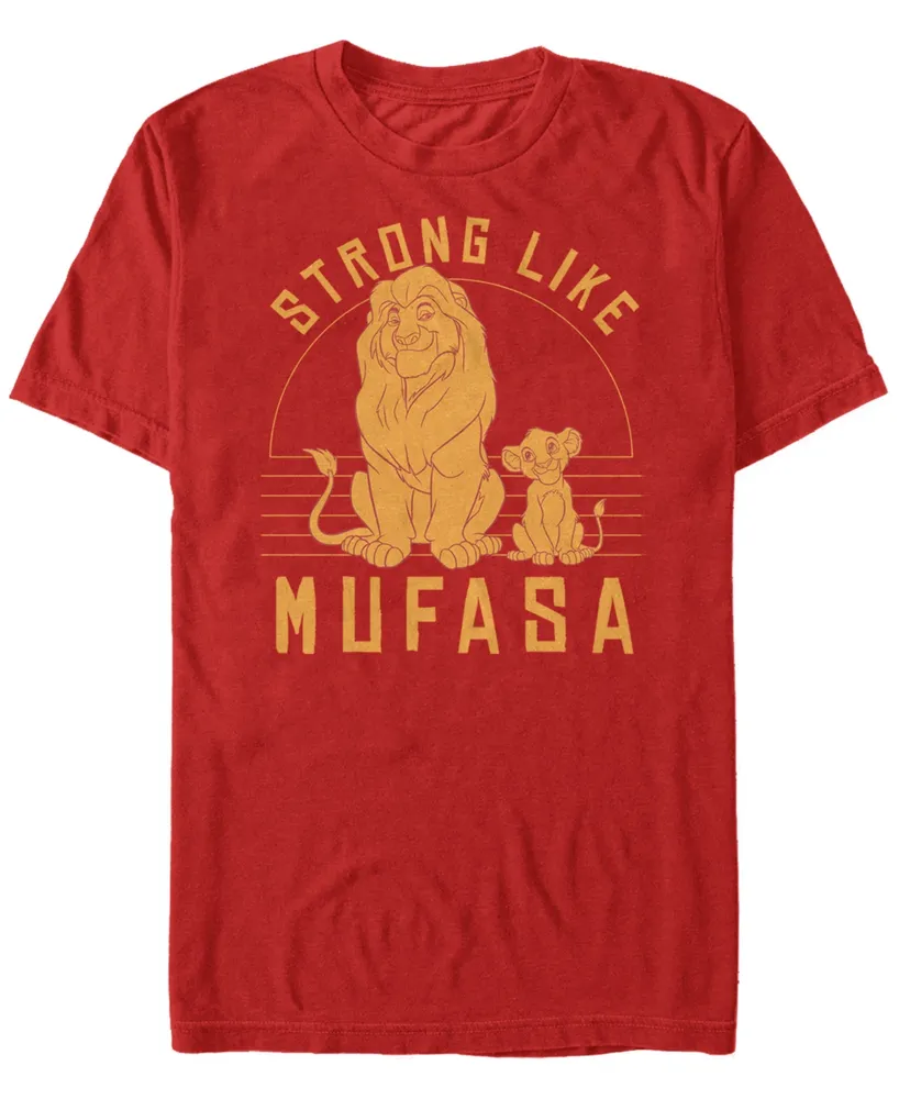 Disney Men's The Lion King Be Strong Like Mufasa Short Sleeve T-Shirt