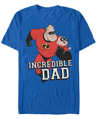 Disney Pixar Men's The Incredibles Hero Dad Short Sleeve T-Shirt