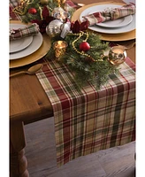 Design Imports Give Thanks Plaid Table Runner
