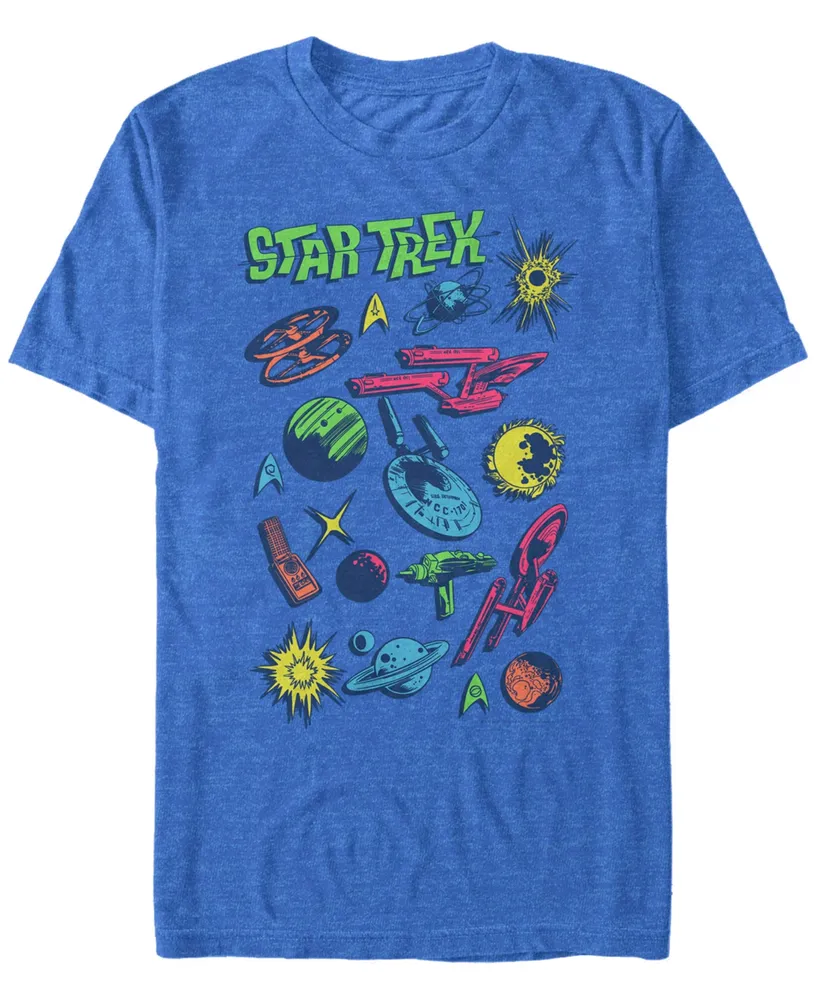 Star Trek Men's The Original Series Comic Pop Art Short Sleeve T-Shirt
