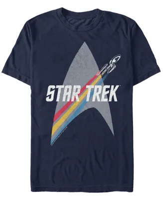 Star Trek Men's The Original Series Retro Prism Enterprise Short Sleeve T-Shirt