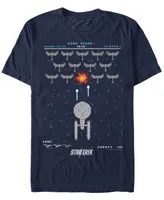 Star Trek Men's The Original Series Pixelated Fighter Short Sleeve T-Shirt