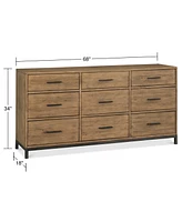 Closeout! Gatlin Nine Drawer Dresser, Created for Macy's