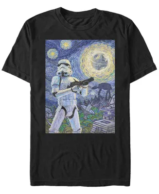 Star Wars Men's Stormtrooper A Stormy Night Short Sleeve T-Shirt