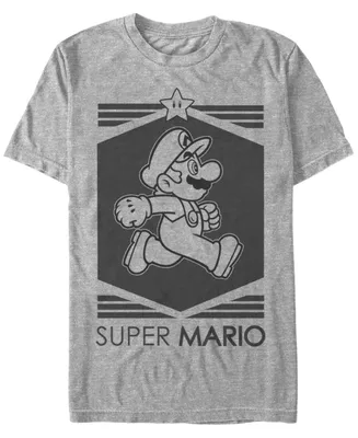 Nintendo Men's Super Mario Star Short Sleeve T-Shirt