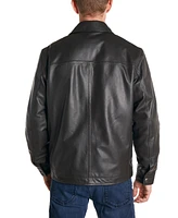 Perry Ellis Men's Classic Leather Jacket