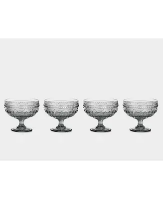 Euro Ceramica Fez Footed Compote Glasses, Set of 4