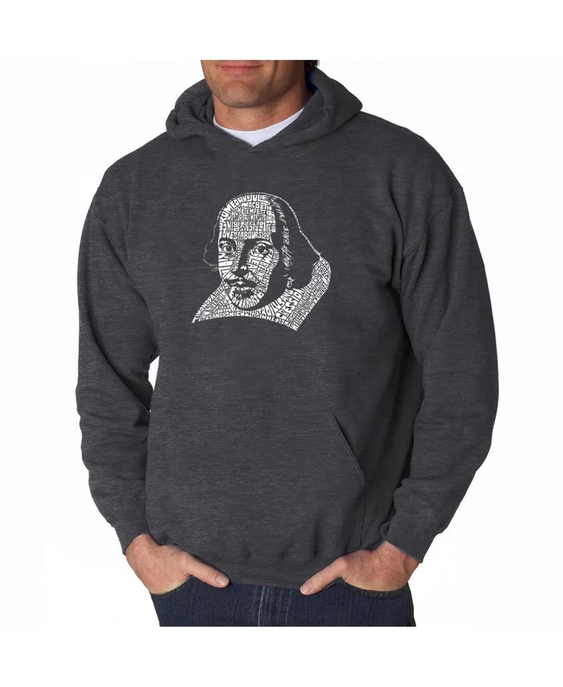 La Pop Art Men's Word Hooded Sweatshirt - Shakespeare