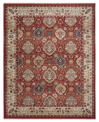 Lauren Ralph Lauren Ariel LRL1255C Red and Beige 3'3" X 4'10" Area Rug