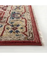 Lauren Ralph Lauren Ines Lrl1293c Red Beige Area Rug