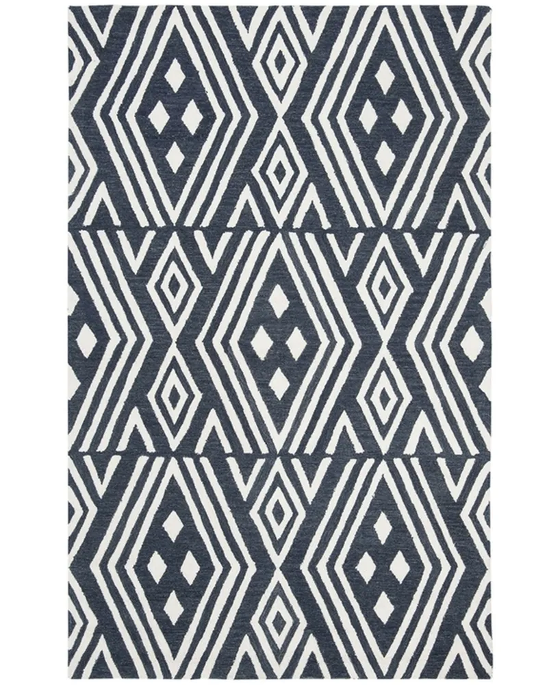 Lauren Ralph Lauren Imani Geometric LRL6609N Slate 4' X 6' Area Rug