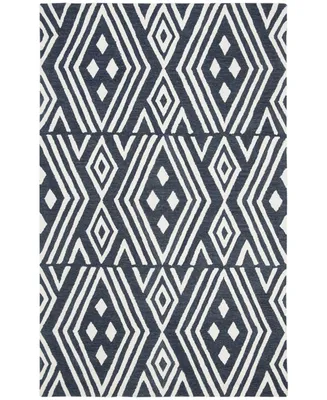 Lauren Ralph Lauren Imani Geometric LRL6609N Slate 4' X 6' Area Rug