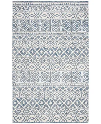 Lauren Ralph Lauren Theresa LRL6650A Ivory and Blue 2'3" X 8' Runner Area Rug