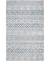 Lauren Ralph Lauren Theresa LRL6650A Ivory and Blue 2'3" X 8' Runner Area Rug