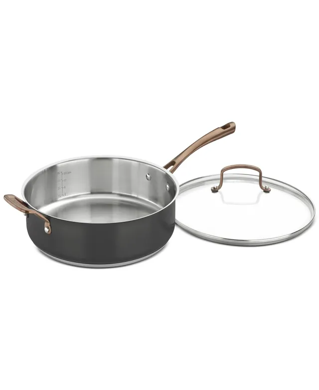 Cuisinart Onyx Black & Rose Gold Stainless Steel 1.5-qt. Saucepan & Cover - Black