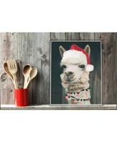 Stupell Industries Christmas Llama Wall Plaque Art, 10" x 15"