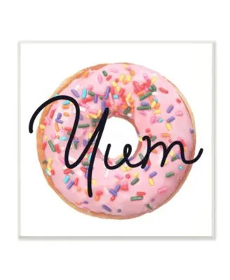 Stupell Industries Yum Sprinkle Donut Art Collection