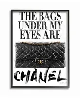 Stupell Industries Glam Bags Under My Eyes Black Bag Art Collection