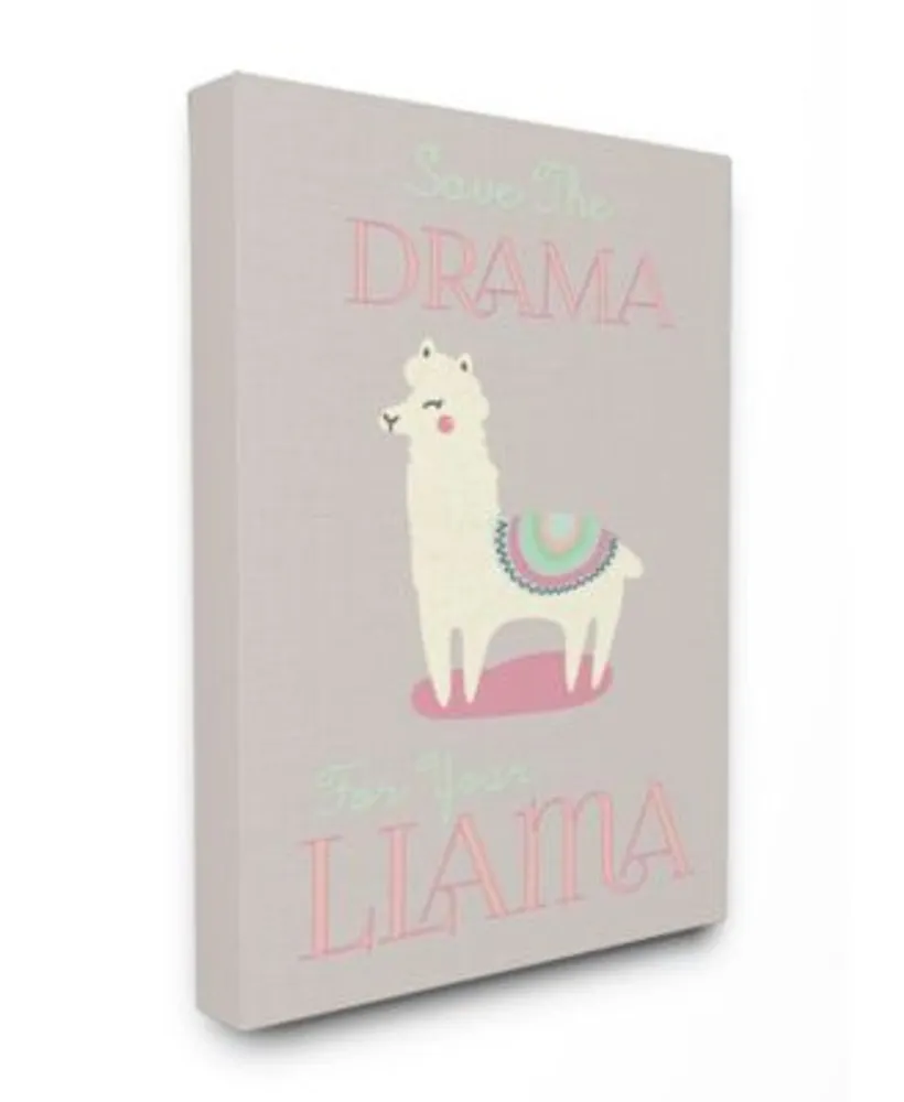 Stupell Industries Boho Drama Llama Art Collection