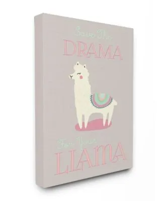 Stupell Industries Boho Drama Llama Art Collection