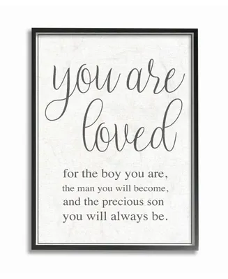 Stupell Industries You Are Loved Framed Giclee Art, 16" x 20"