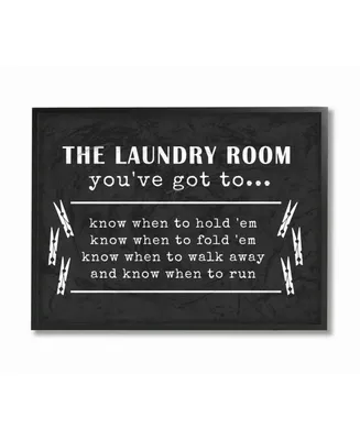 Stupell Industries Laundry Room You've Got To Know… Framed Giclee Art, 16" x 20"