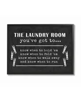 Stupell Industries Laundry Room You've Got To Know… Framed Giclee Art, 16" x 20"