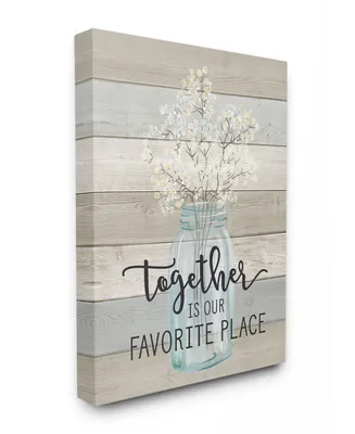 Stupell Industries Together is Our Favorite Place Canvas Wall Art