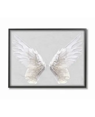 Stupell Industries Gray Wings Framed Giclee Art