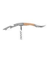 True Brands Timber Double Hinged Waiter's Corkscrew