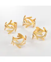 Saro Lifestyle Vine Design Napkin Ring Vine Napkin Ring, Set of 4