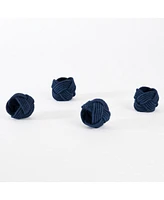Saro Lifestyle Braided Jute Napkin Ring, Set of 4