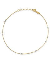 Ropa Anklet in 14k Yellow and White Gold