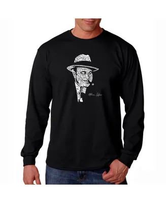 La Pop Art Men's Word Long Sleeve T-Shirt- Al Capone - Original Gangster