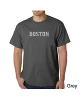 La Pop Art Men's Word T-Shirt - Boston Neighborhoods