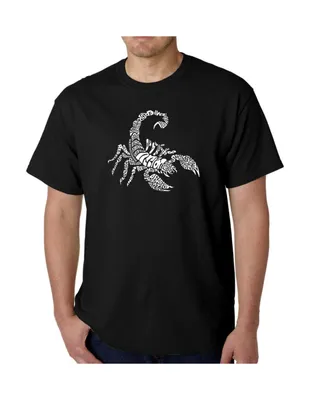 La Pop Art Men's Word T-Shirt - Types of Scorpions