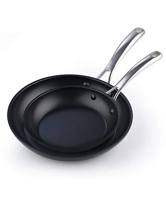 Cooks Standard Fry Saute Omelet 2 Piece Nonstick Hard Anodized Pan Set, Model 02618