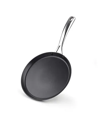 Cooks Standard Nonstick Hard Anodized 9.5-inch 24cm Crepe Griddle Pan, Black