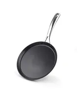 Cooks Standard Nonstick Hard Anodized 9.5-inch 24cm Crepe Griddle Pan, Black