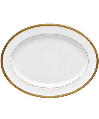 Noritake Charlotta Gold 14" Oval Platter