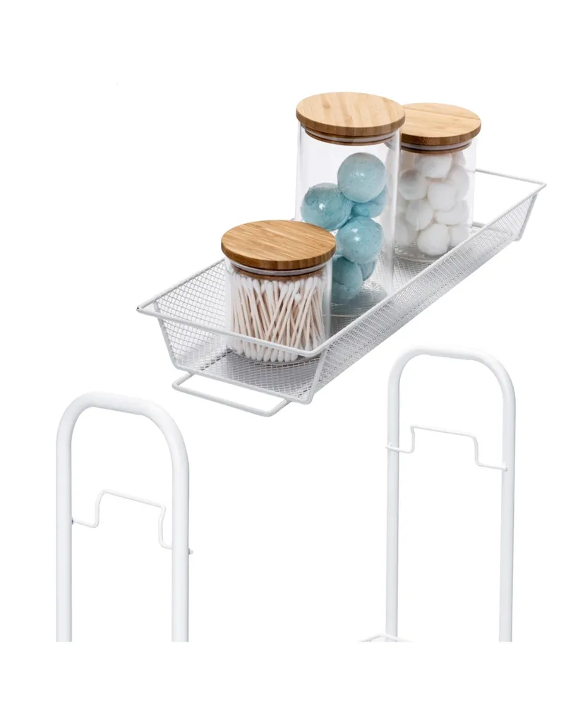 Honey Can Do 3-Tier Mesh Narrow Rolling Storage Cart