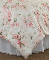 Laura Ashley Wisteria Velour Comforter Set