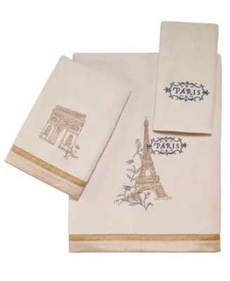Avanti Paris Botanique Embroidered Cotton Bath Towels
