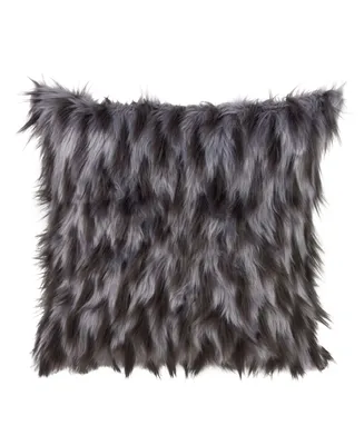 Saro Lifestyle Faux Fur Decorative Pillow, 18" x