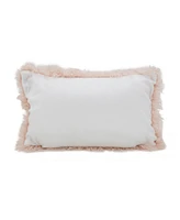 Saro Lifestyle Mongolian Faux Fur Decorative Pillow